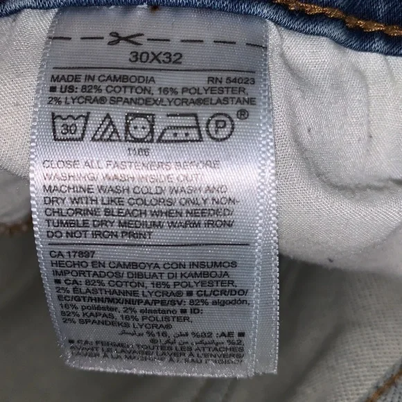 Old Navy built in tough 24/7 slim jeans 30X32 - Picture 5 of 6